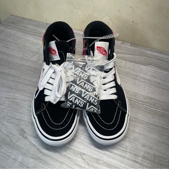 Vans SK8-Hi Fuchsia Fedora Black Suede Dice High Top Skate Sneaker Mens Size 5.5 - Picture 3 of 16